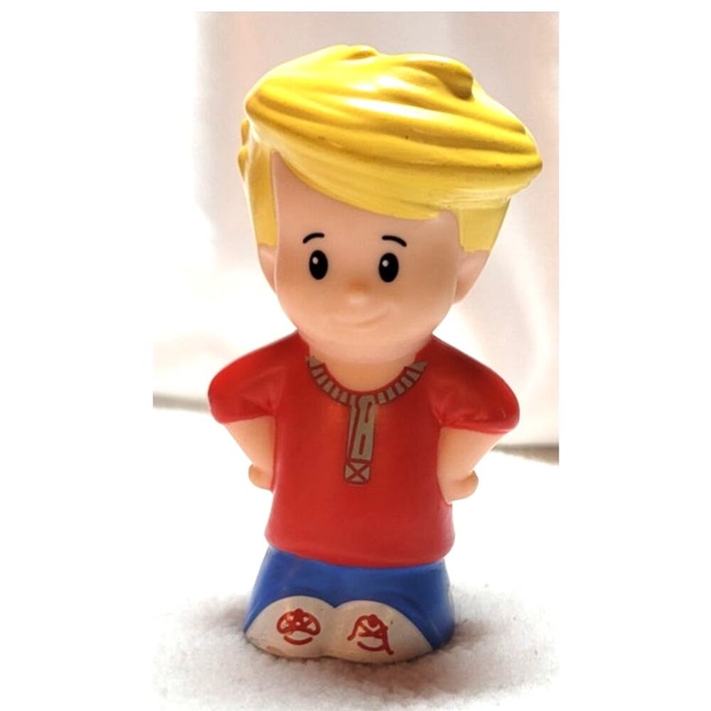 Fisher Price Little People Eddie Red Shirt Blue Pants Around the Farm 2012
